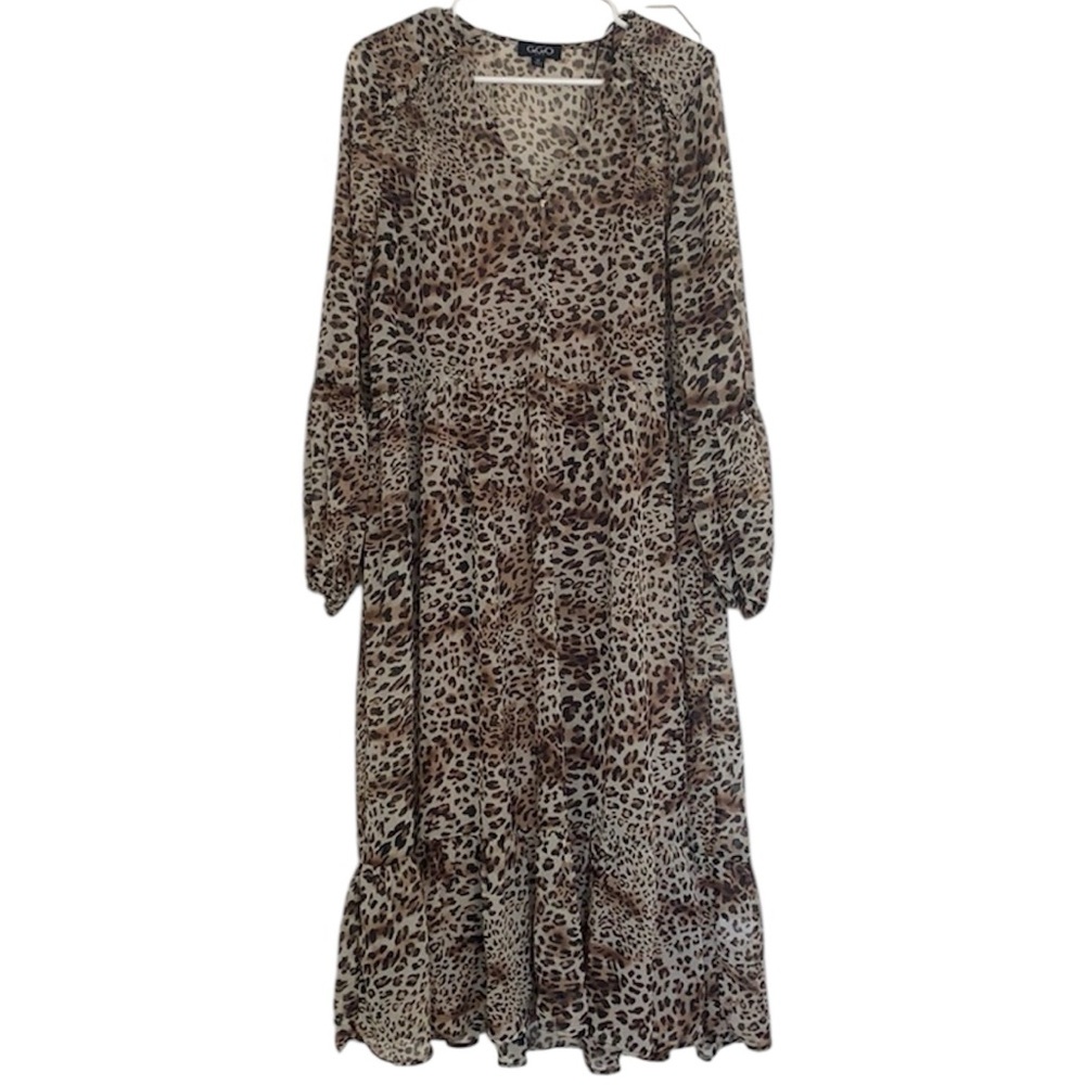 Gigio Leopard/Cheetah Animal Print Patterned Dress Size Medium